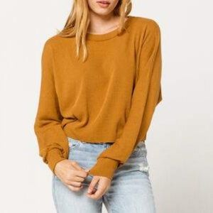 Sky and sparrow camel colored sweater